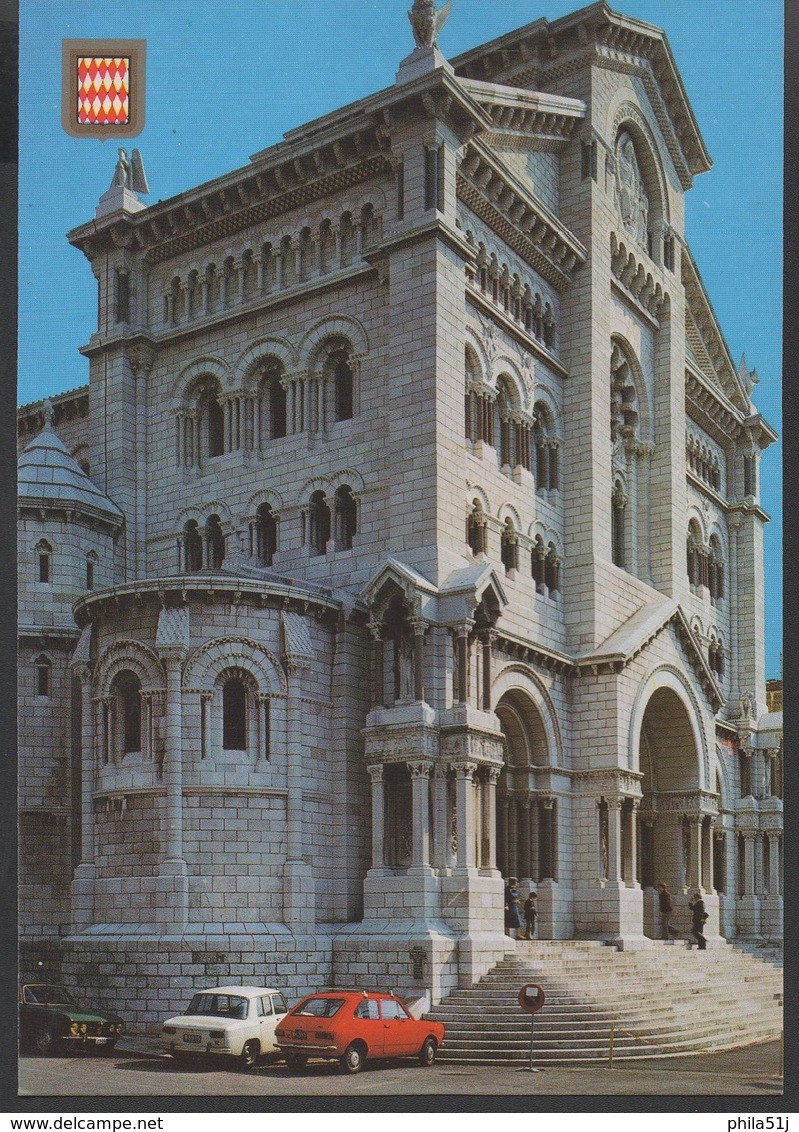 MONACO __LA CATHEDRALE , INAUGUREE EN 1875 DEDIEE A L'IMMACULEE CONCEPTION - Cathédrale Notre-Dame-Immaculée