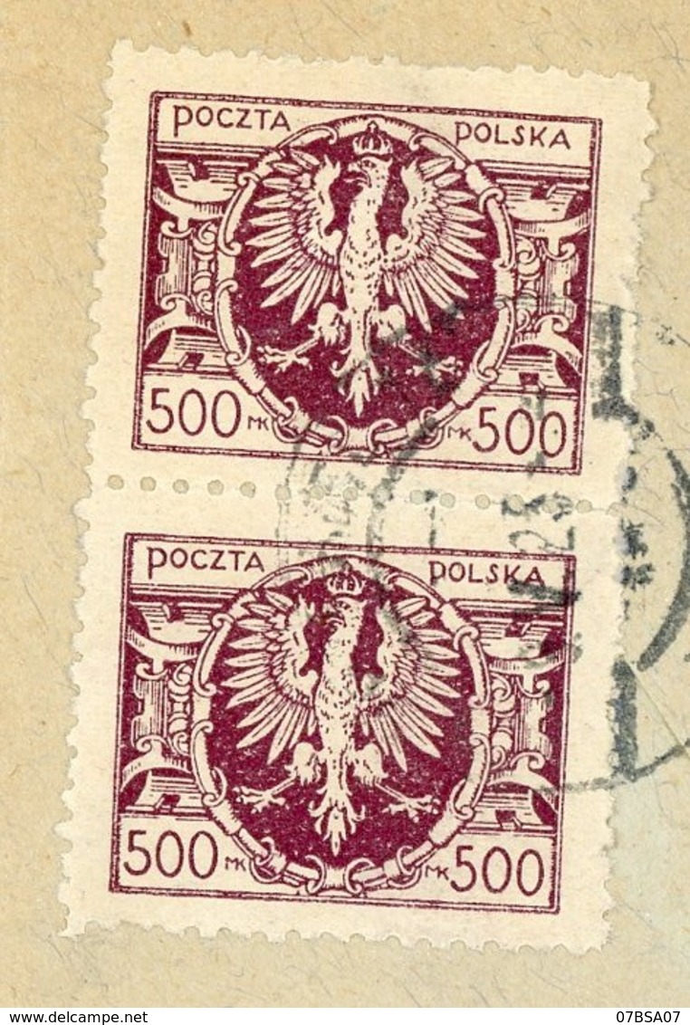 POLOGNE ENV 1928 PRZEMLSL LETTRE RECOMMANDEE AVEC COMPO N) 229 ET 265