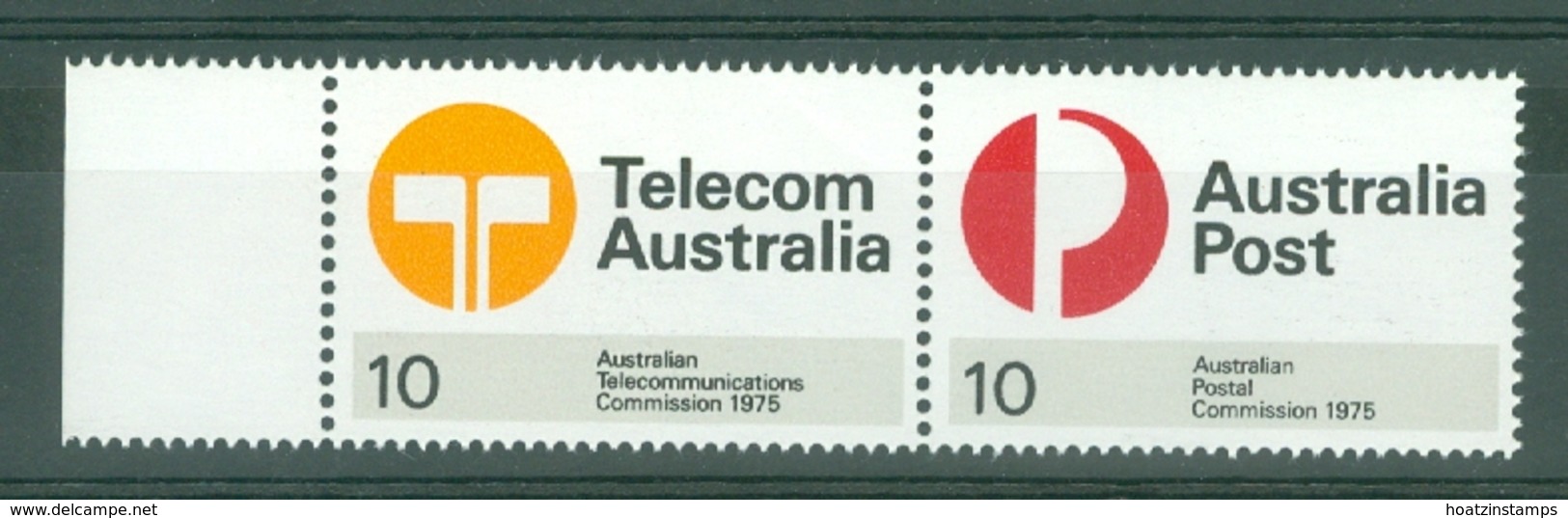 Australia: 1975   Inauguration Of Australian Postal And Telecommunications Commissions    MNH Pair - Mint Stamps