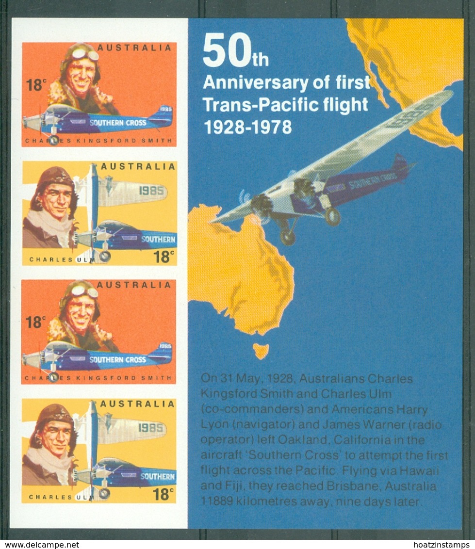 Australia: 1978   Australian Aviators M/S  MNH - Mint Stamps