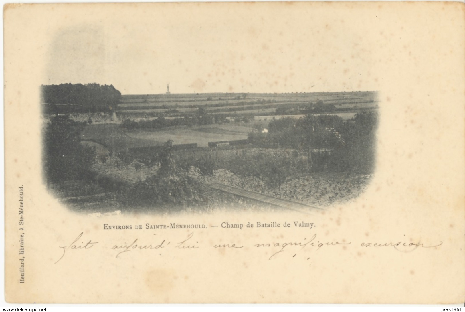 FRANCE. OLD POSTCARD SAINTE MENEHOULD. VALMY BATTLE FIELD. 1902 - Otros & Sin Clasificación