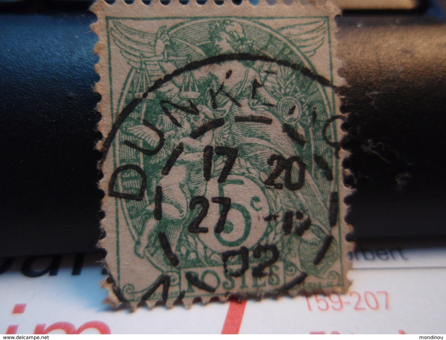 Timbre  Type Blanc 5 Centimes  DUNKERQUE 1902 - 1900-29 Blanc