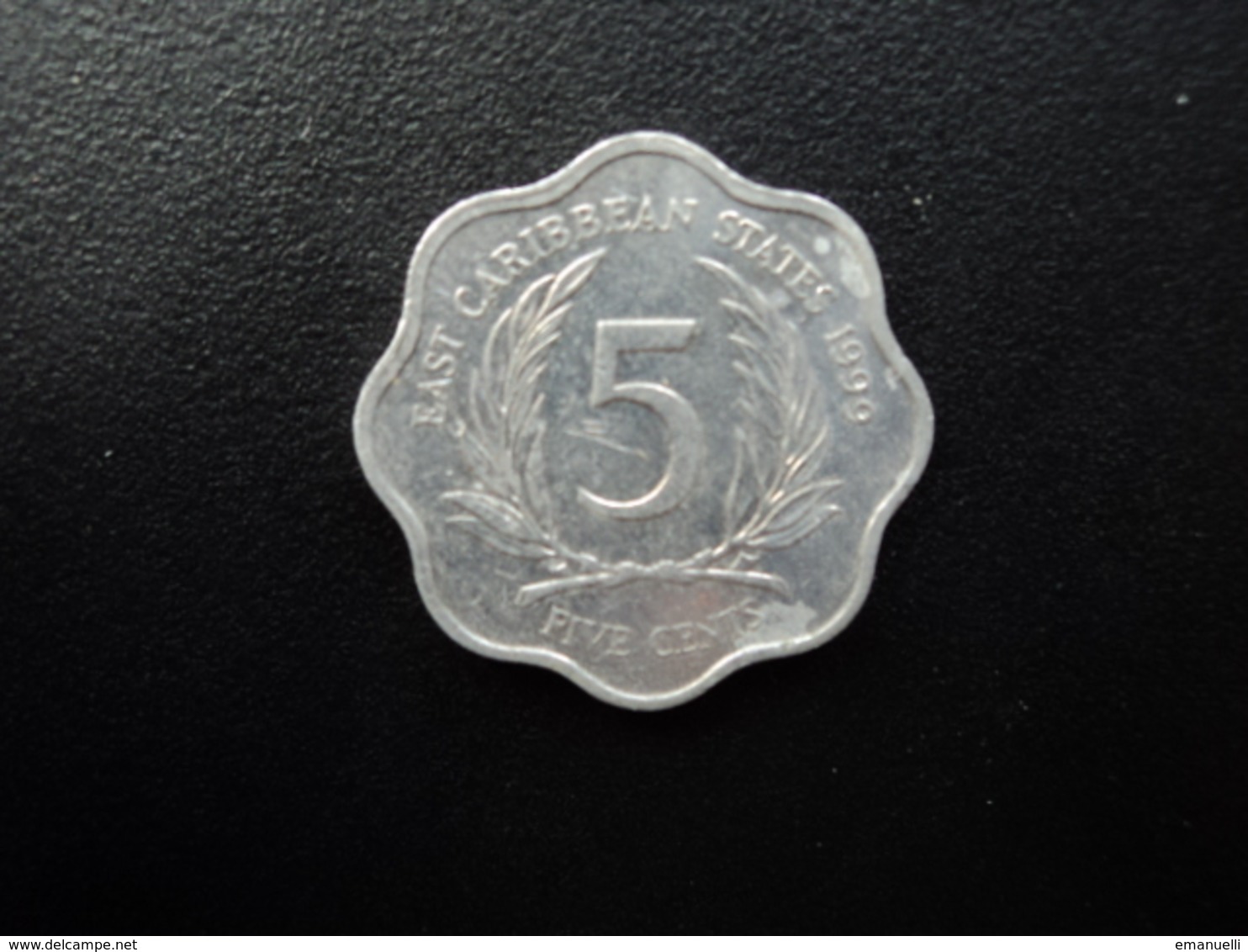 CARAÏBES ORIENTALES : 5 CENTS   1999     KM 12     SUP - Caraïbes Orientales (Etats Des)