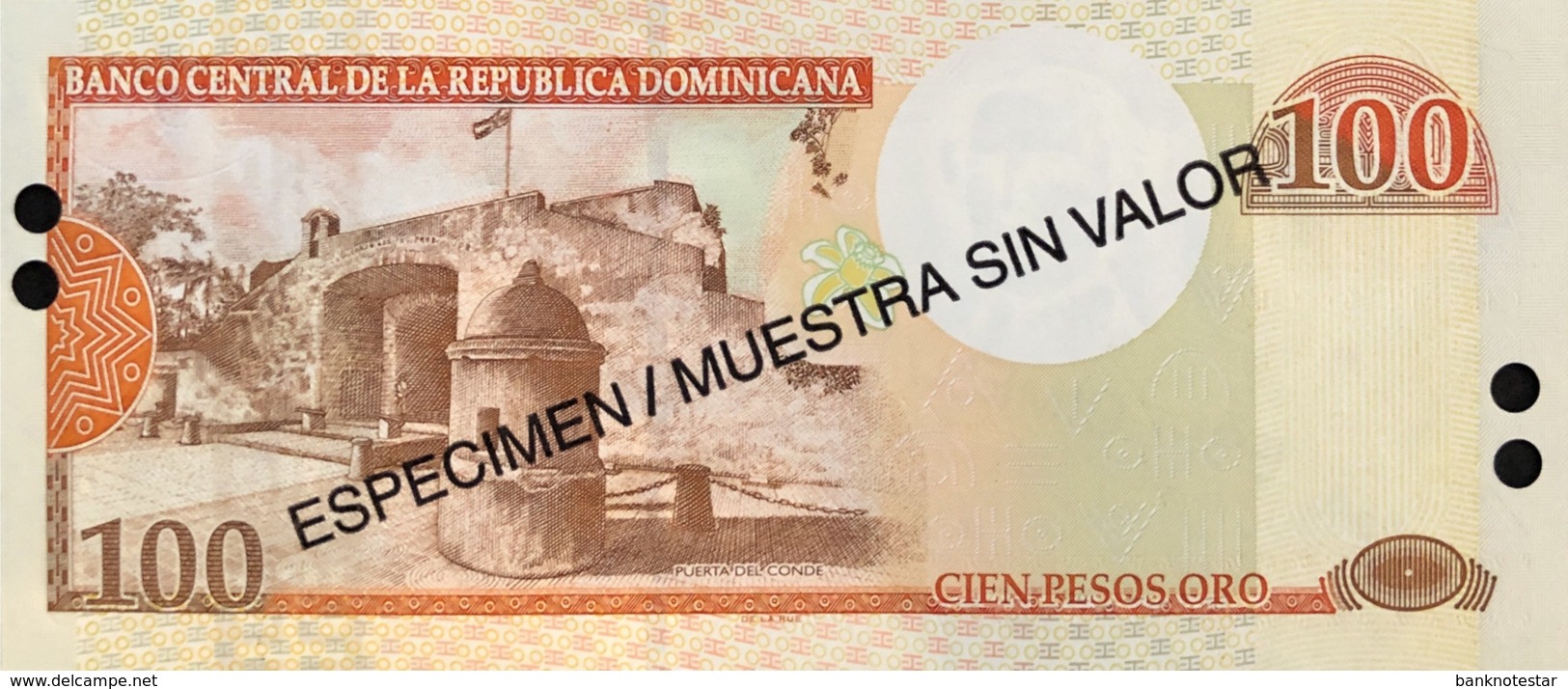 Dominican Republic 100 Peso Oro, P-171s1 (2001) - UNC - Specimen - Dominikanische Rep.