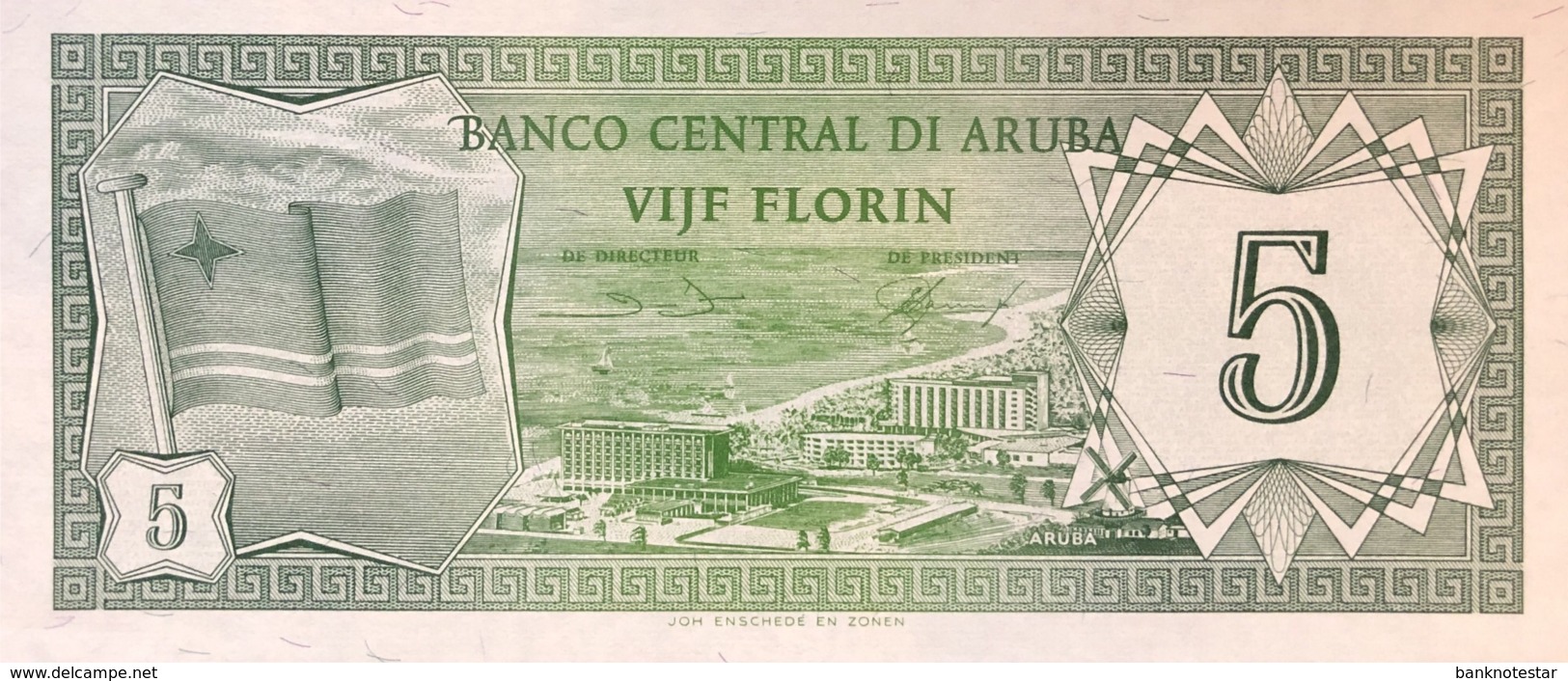 Aruba 5 Florin, P-1 (1.1.1986) - UNC - Aruba (1986-...)