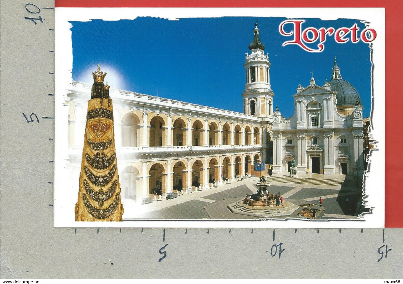 CARTOLINA VG ITALIA - LORETO (AN) - La Piazza - 10 X 15 - 2001 - Luoghi Santi