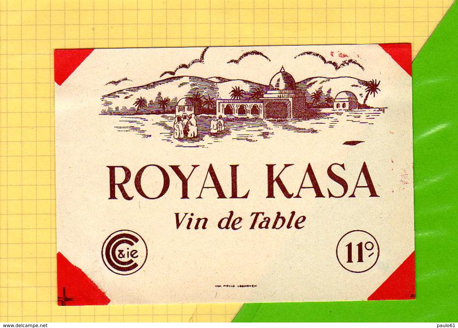Etiquette De Vin : Royal KASA - Zuid-Afrika