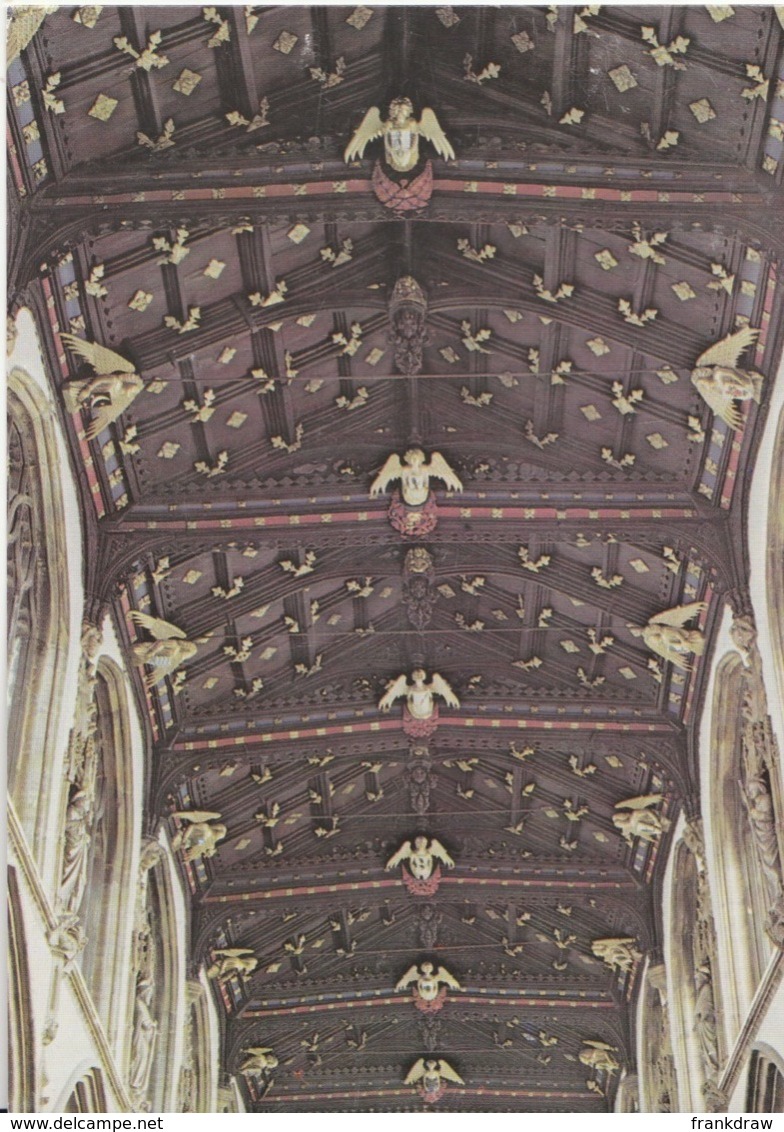 Postcard - The Nave Roof, St. Mary Magdalene, Taunton - No Card No.. Unused Very Good - Ohne Zuordnung