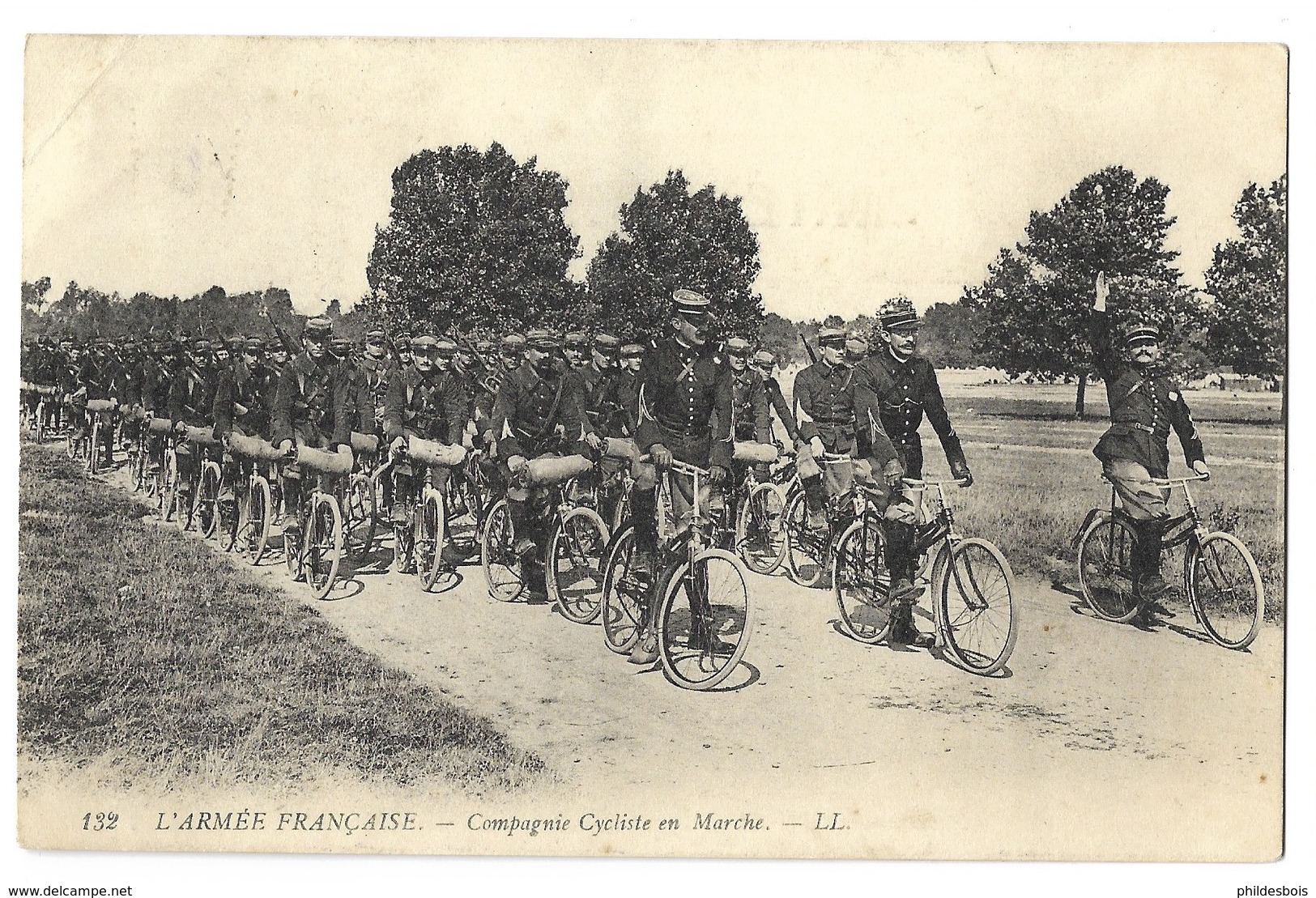 ARMEE FRANCAISE.  Compagnie Cycliste En Marche - Manoeuvres