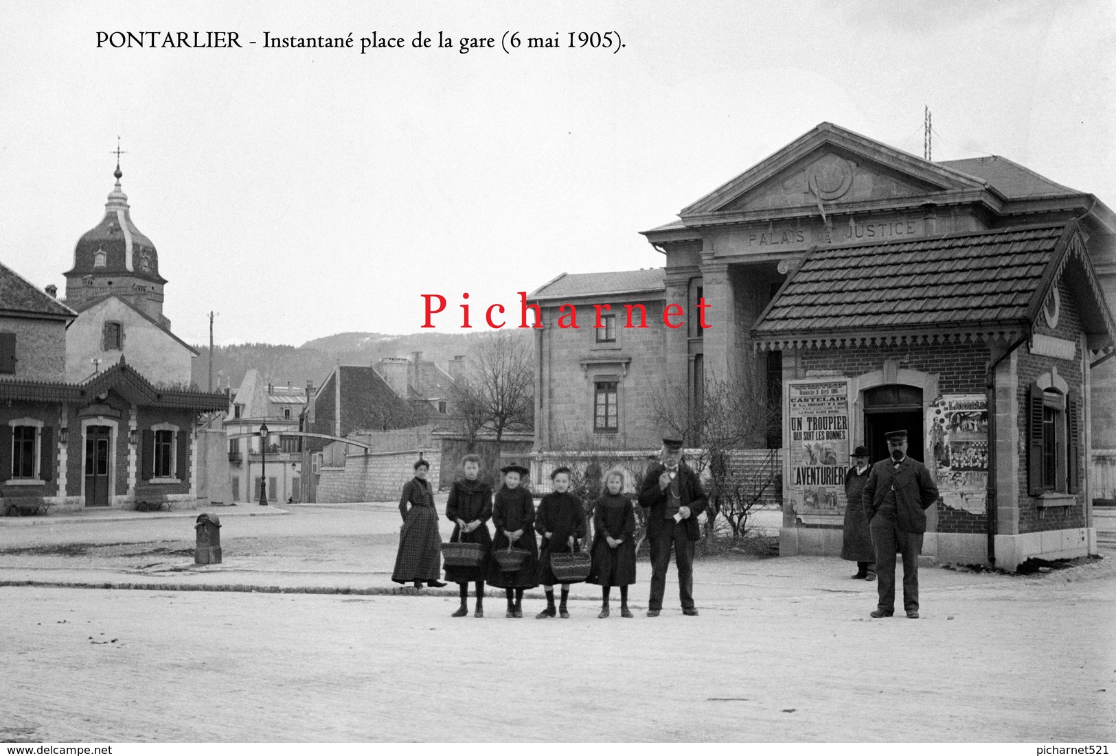 Pontarlier - Instantané, Le 6 Mai 1905. Retirage D'une Photo à Partir De La Plaque De Verre Originale. - Pontarlier