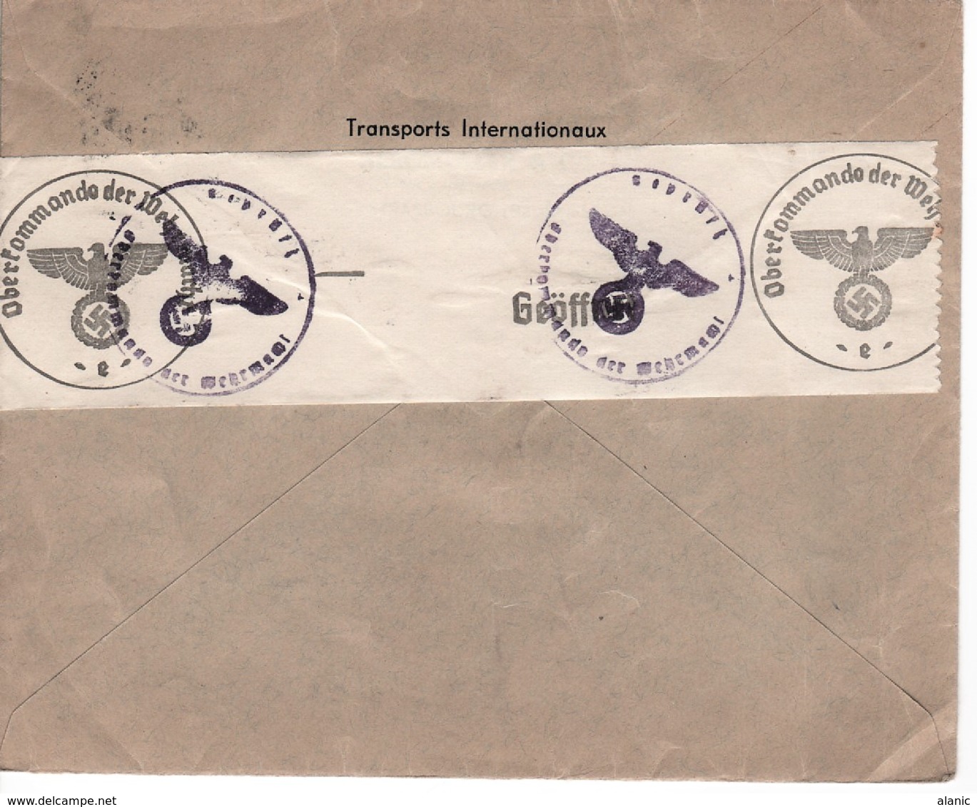 France Alsace Lorraine Cat Yt N° 17 SEUL SUR LETTRE De FRANCFORT Vers LPARIS 1??/??/ 1941 CENSURE - Sonstige & Ohne Zuordnung