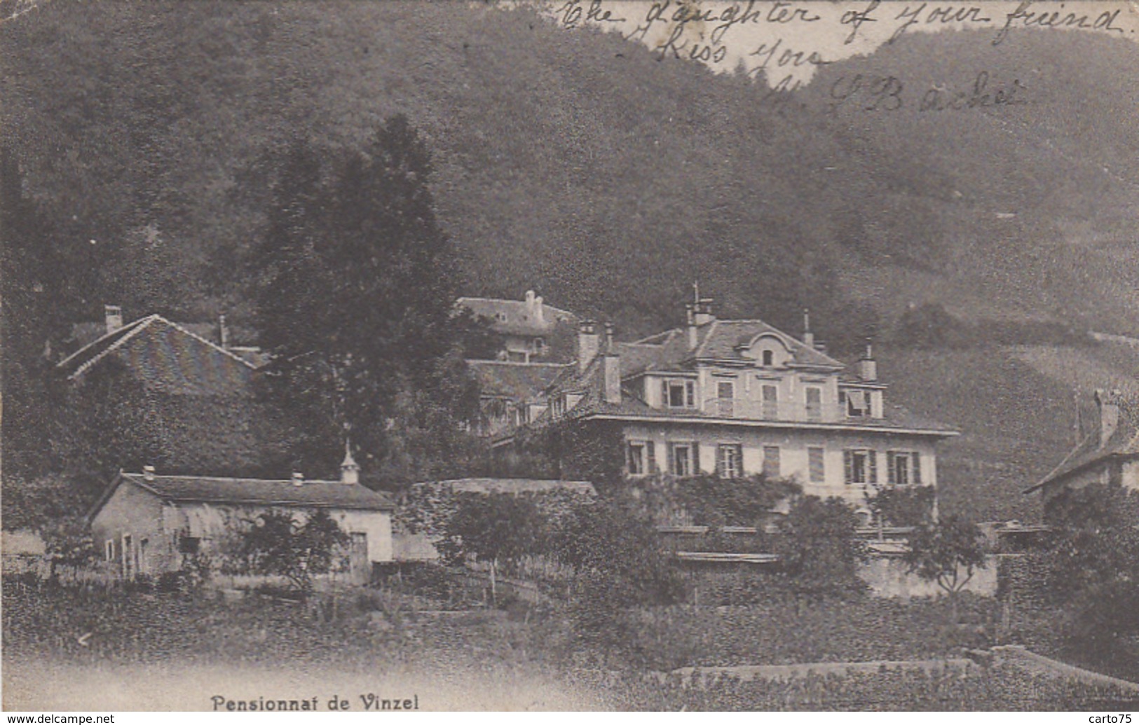 Suisse - Vinzel - Pensionnat - Postmarked 1912 - Vinzel