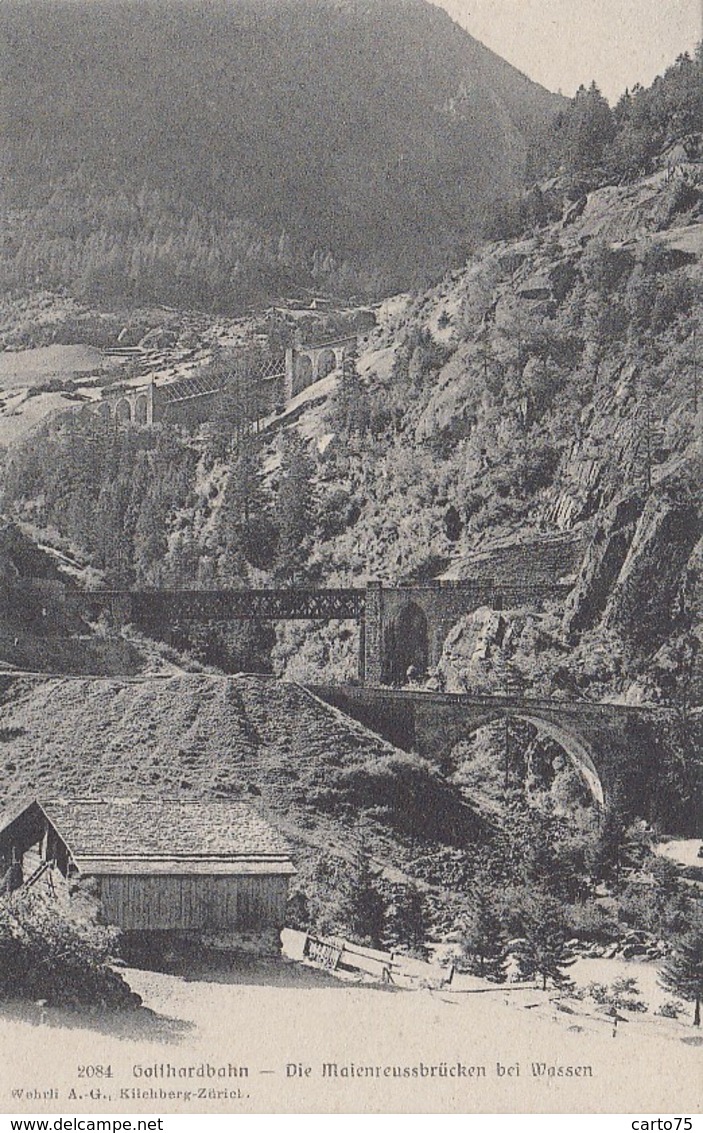 Suisse -  Die Maienreussbrücken Bei Wassen - Gotthardbahn - Chemin De Fer Suisse - Wassen