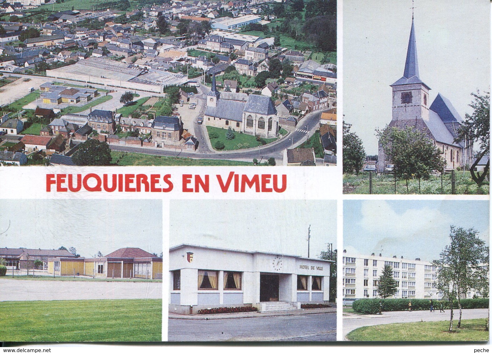 N°44 T -cpsm Feuquières En Vimeu -multivues- - Feuquieres En Vimeu