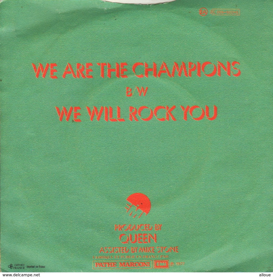 QUEEN - FR SINGLE - WE ARE THE CHAMPIONS + WE WILL ROCK YOU - Rock