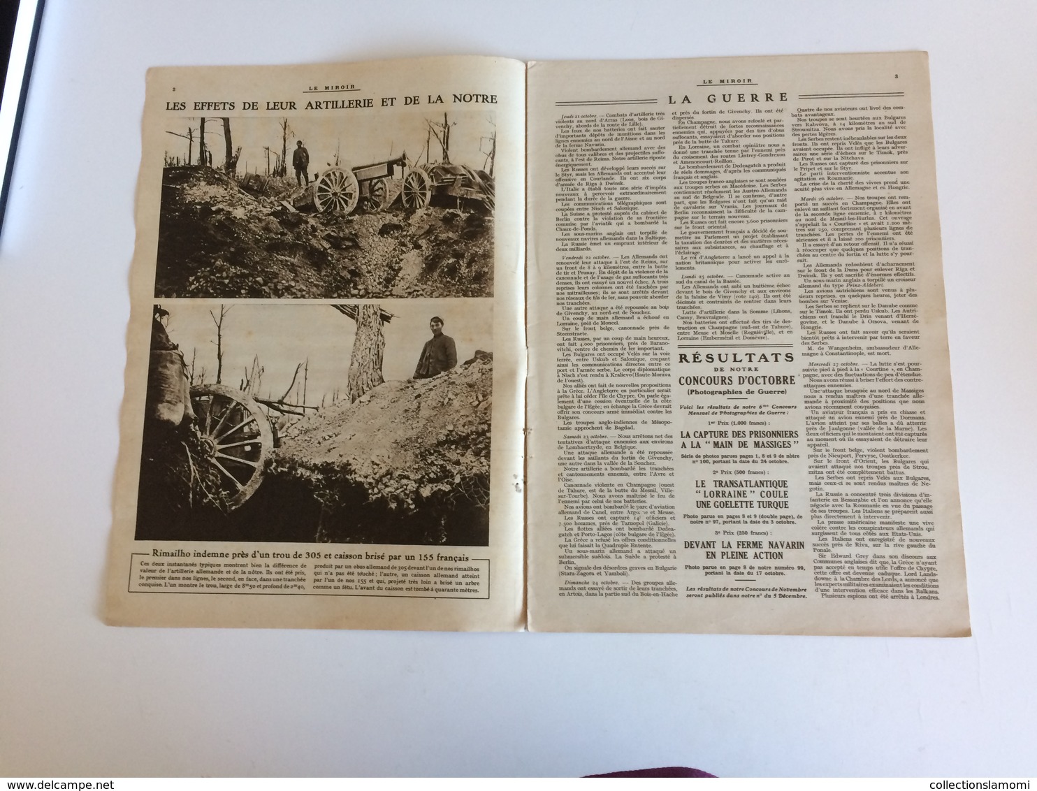 Le Miroir, Guerre 1914-1918 - Hebdomadaire N°102 - 7.11.1915 Le Monde En Guerre (The World At War) - Guerre 1914-18