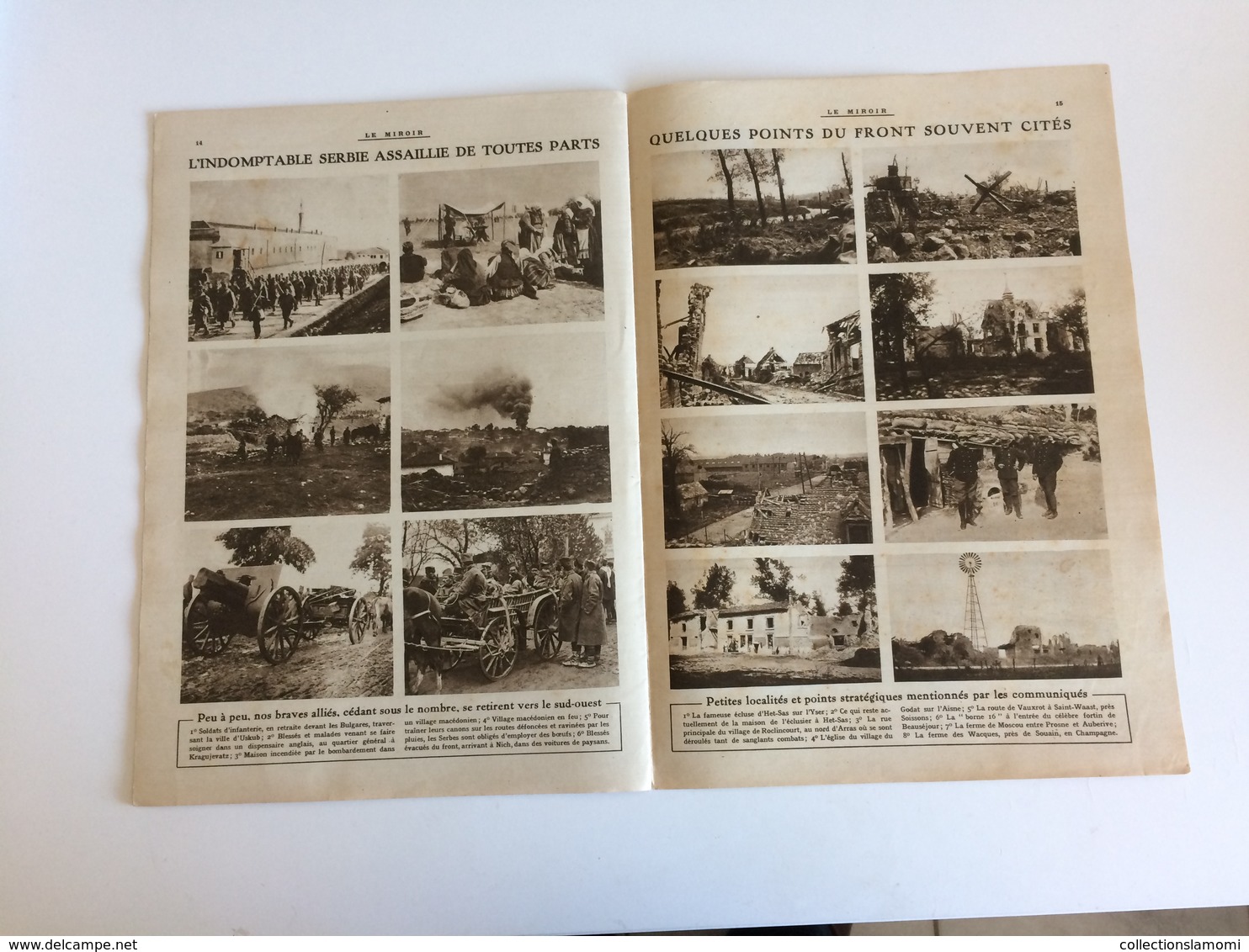 Le Miroir, Guerre 1914-1918 - Hebdomadaire n°102 - 7.11.1915 Le Monde en Guerre (The World at War)