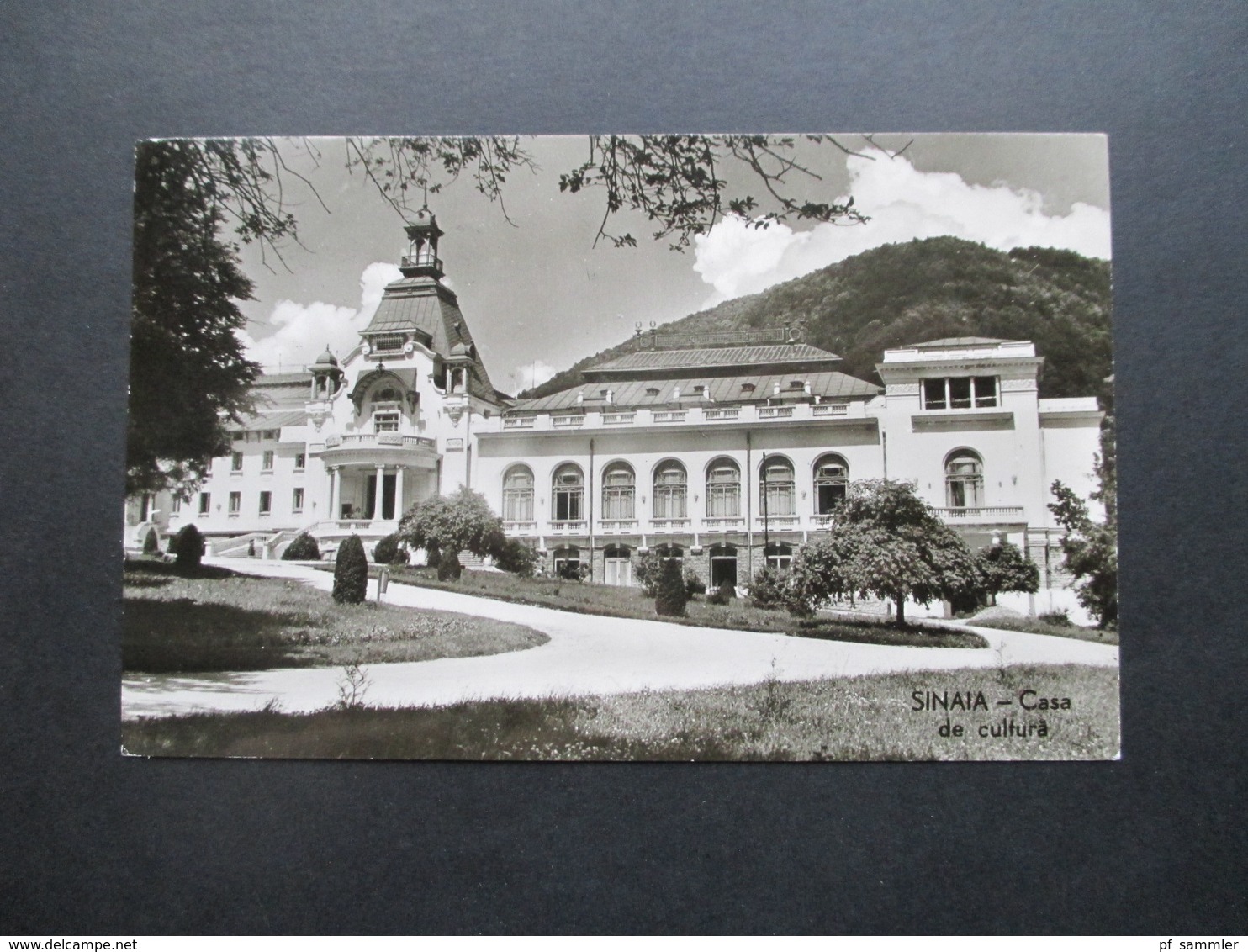 Rumänien 1961 Echtfoto AK Sinaia Casa De Cultura Nach Dresden Gesendet - Andere & Zonder Classificatie