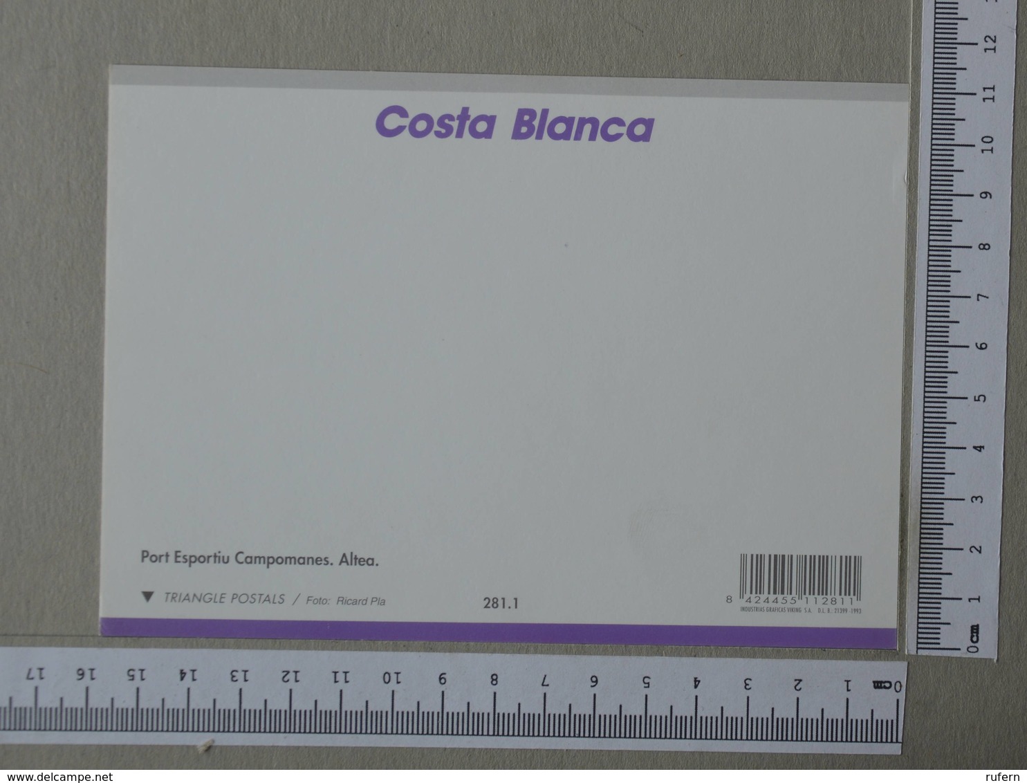 SPAIN - COSTA BLANCA -  ALICANTE -   2 SCANS     - (Nº32676) - Alicante