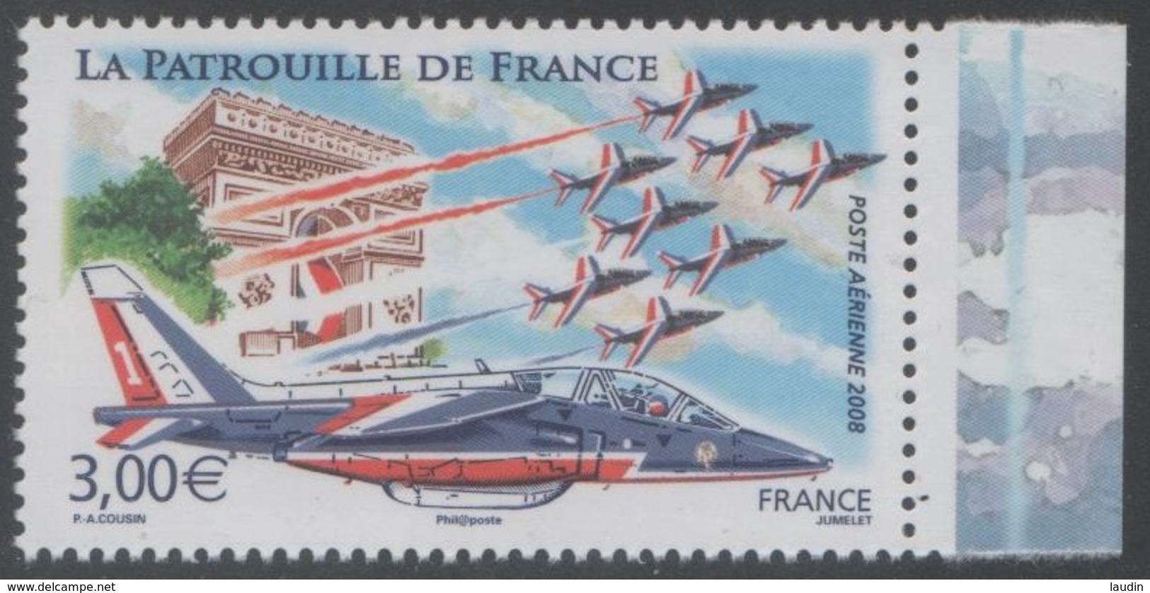 Poste Aérienne N° 71 A , Patrouille De France , Provenant De La Feuille De 10 Timbres , Port Gratuit - 1960-.... Nuovi