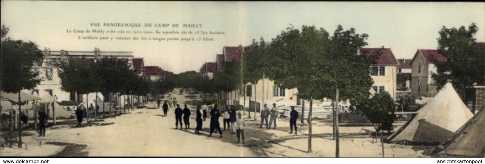 Klapp Cp Mailly Le Camp Aube, Vue Panoramique, Militärlager, Zelte - Sonstige & Ohne Zuordnung