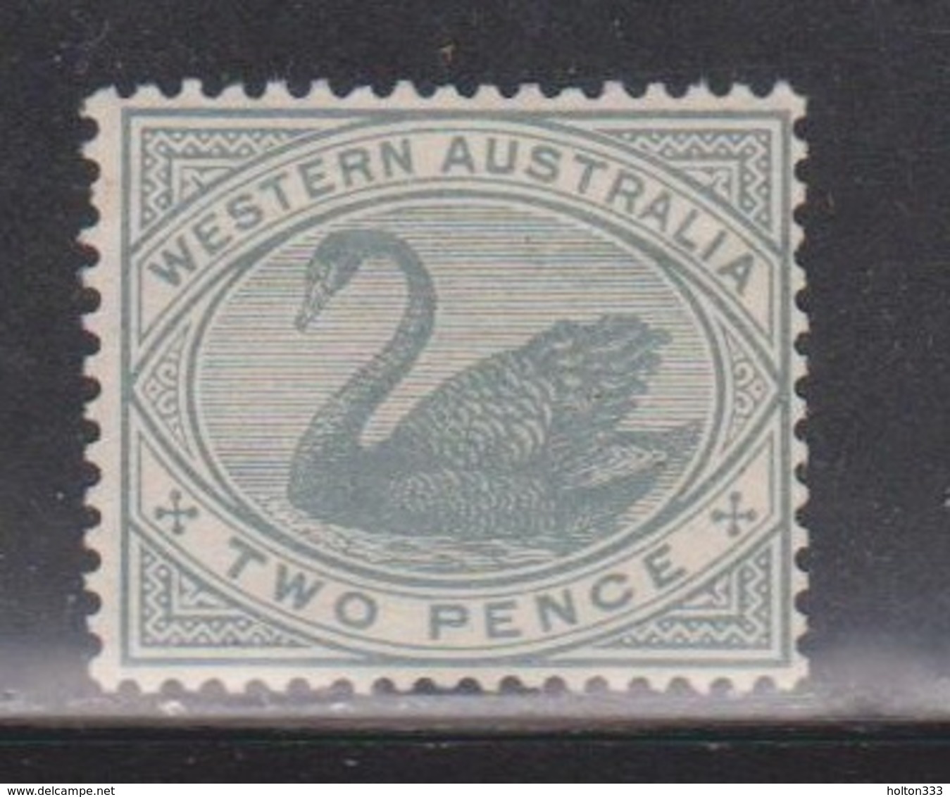 WESTERN AUSTRALIA Scott # 63 Mint NO GUM - Swan - CV $37.50 - Neufs