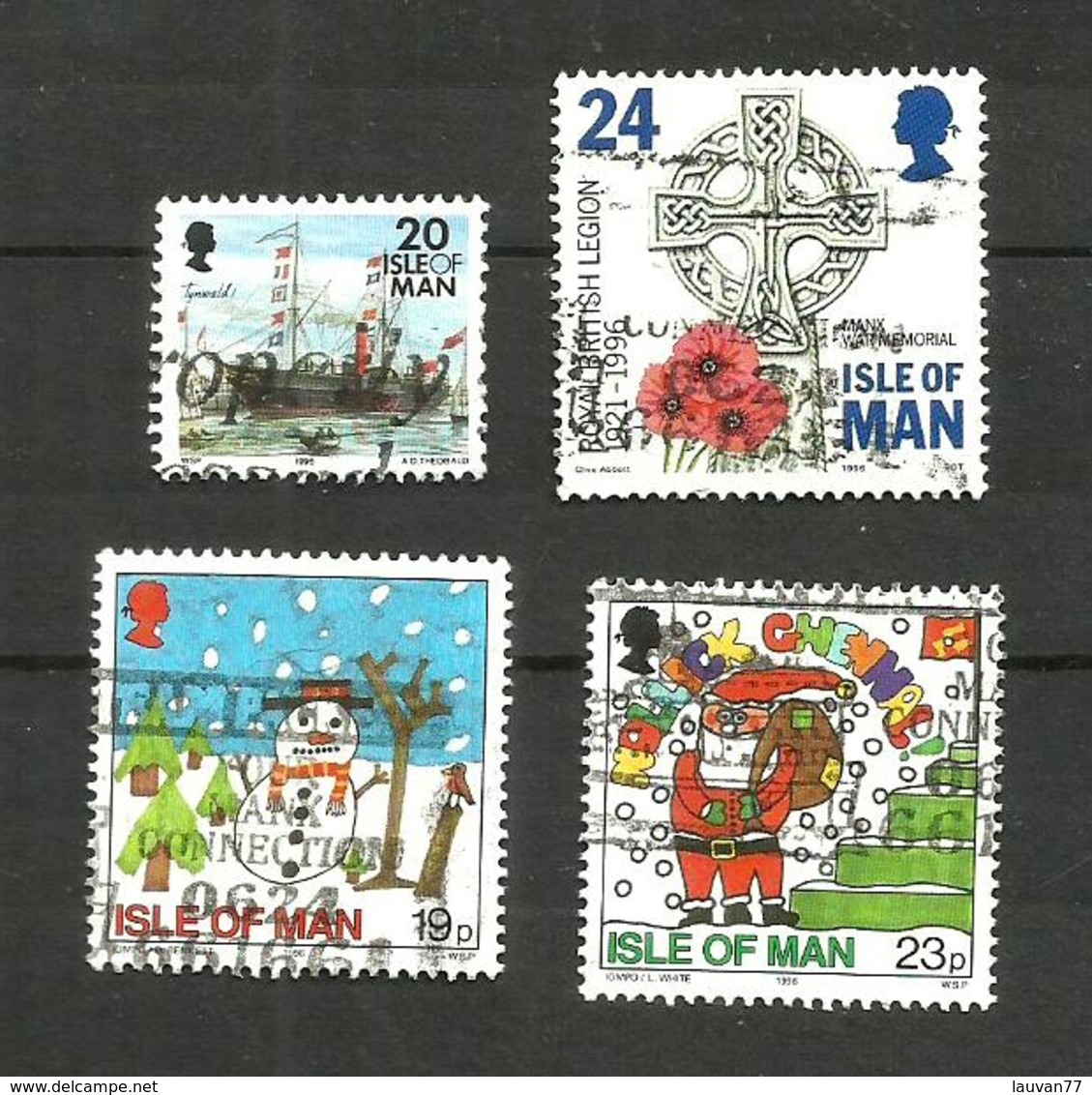 Ile De Man N°720, 723, 739, 740 Cote 4.15 Euros - Isle Of Man