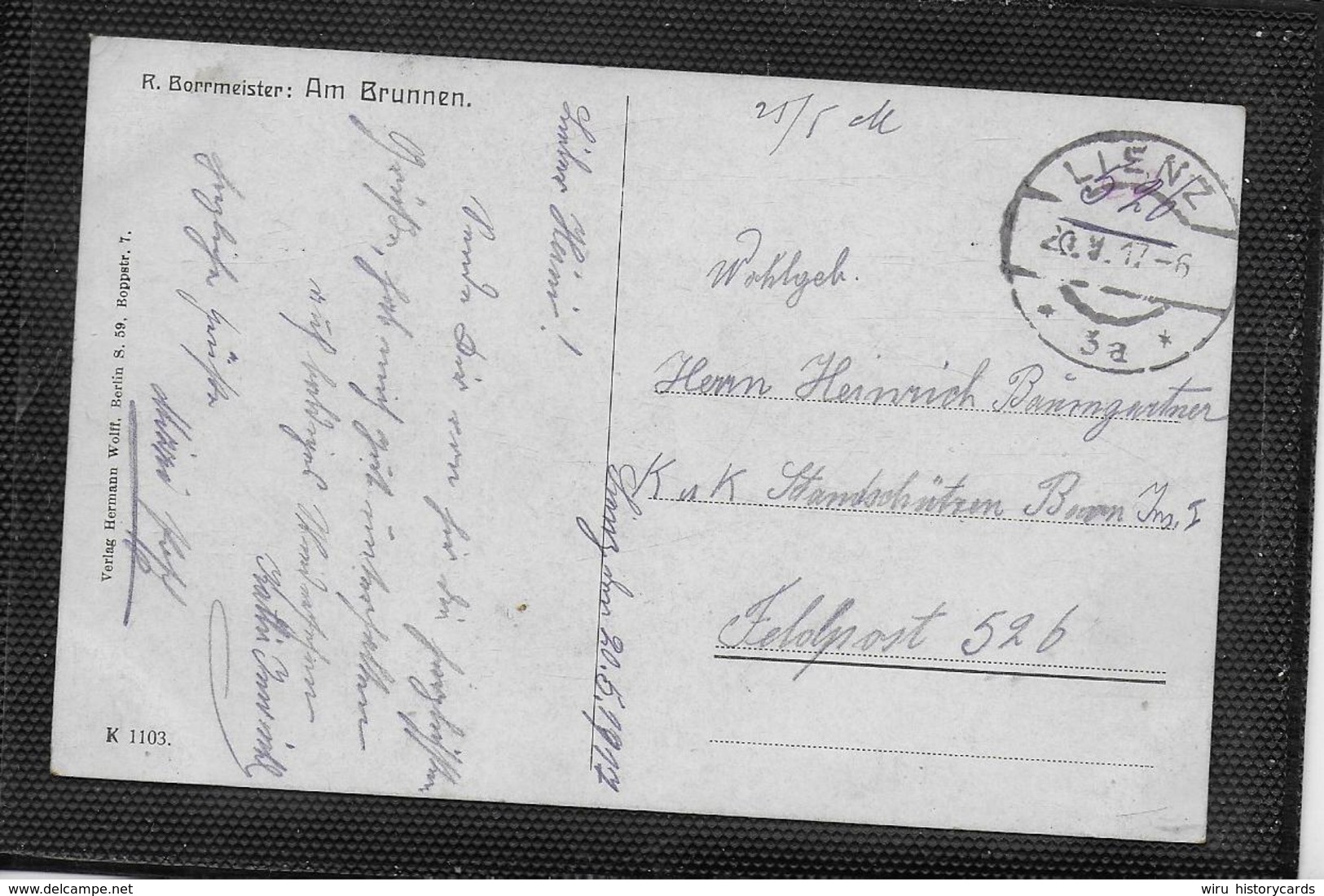 AK 0380  Borrmeister , R. - Am Brunnen / Künstlerkarte Um 1917 - Malerei & Gemälde