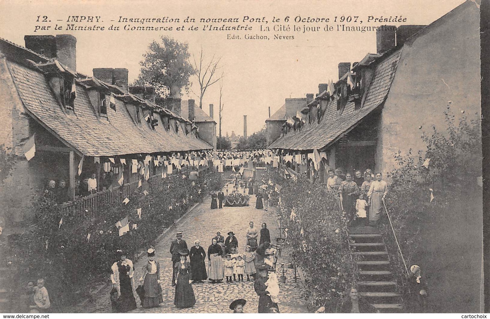 58 - Imphy - La Cité Le Jour De L'Inauguration - 6 Octobre 1907 - Autres & Non Classés