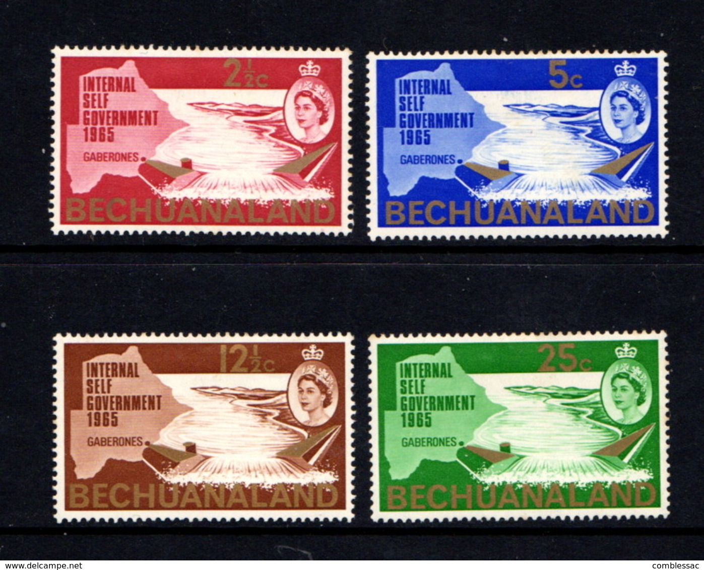 BECHUANALAND    1965    New  Constitution    Set  Of  4    MH - 1965-1966 Self Government