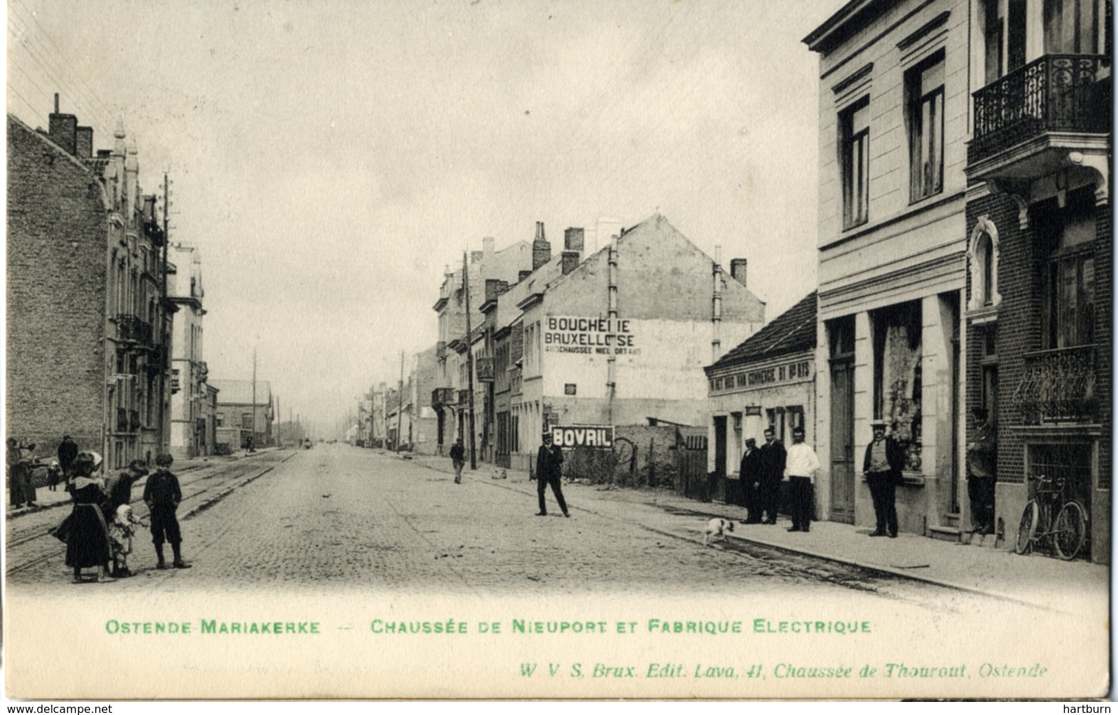 Chaussee De Nieuport Et Fabrique Electrique. Mariakerke - Bains, Oostende - Ostende - Oostende