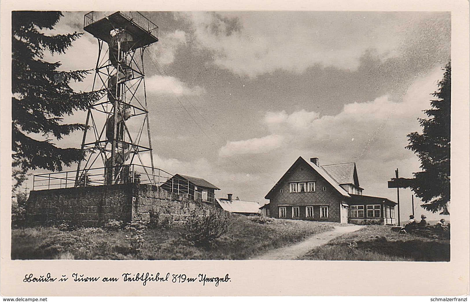 AK Seibthübel Baude Turm Seibthübelbaude Slovanka Maxdorf Karlsberg Grafendorf Hrabetice Johannesberg Janov Isergebirge - Sudeten