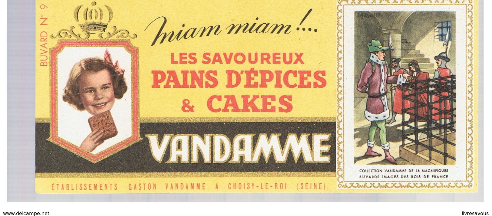 Buvard VANDAMME Buvards Images Des Rois De France N°9 Louis XI - Gingerbread