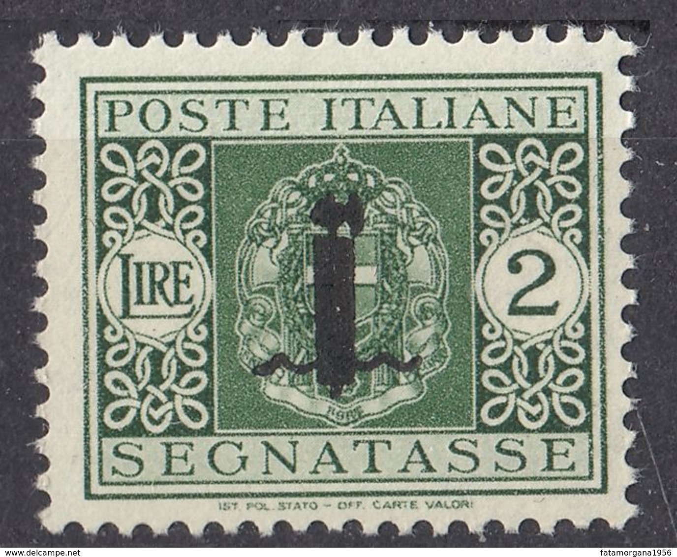 REPUBBLICA SOCIALE ITALIANA - 1944 - Segnatasse Nuovo MNH Yvert 23, Come Da Immagine. - Segnatasse