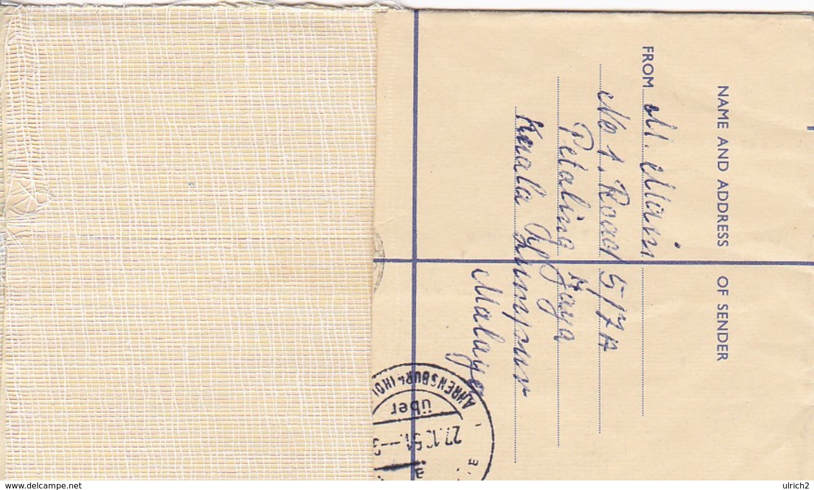 Registered Letter Malaya - Petaling Jaya To Germany - 1961 - Postal Stationary (45485) - Federation Of Malaya