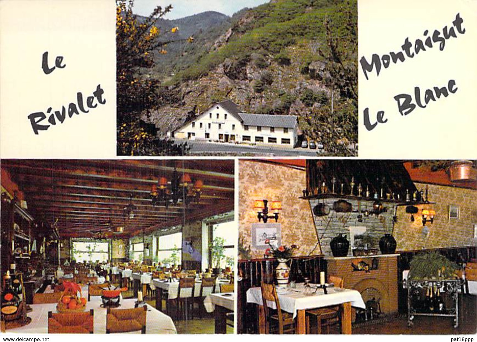 63 - MONTAIGUT LE BLANC : Hotel Restaurant " LE RIVALET " CPSM Village ( 860 H ) Grand Format - Puy De Dôme - Montaigut