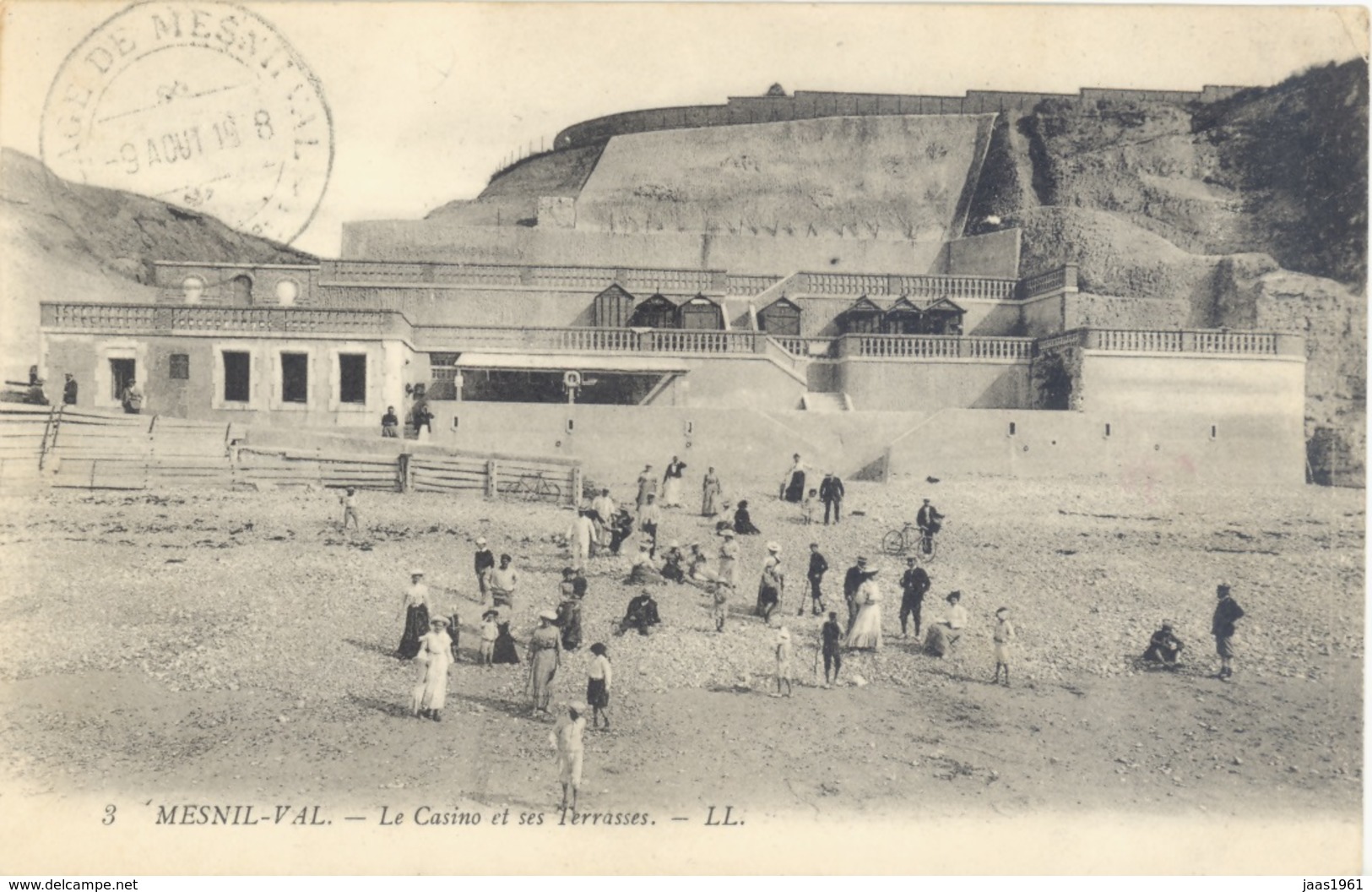 FRANCE. OLD POSTCARD MESNIL VAL. THE CASINO - Otros & Sin Clasificación