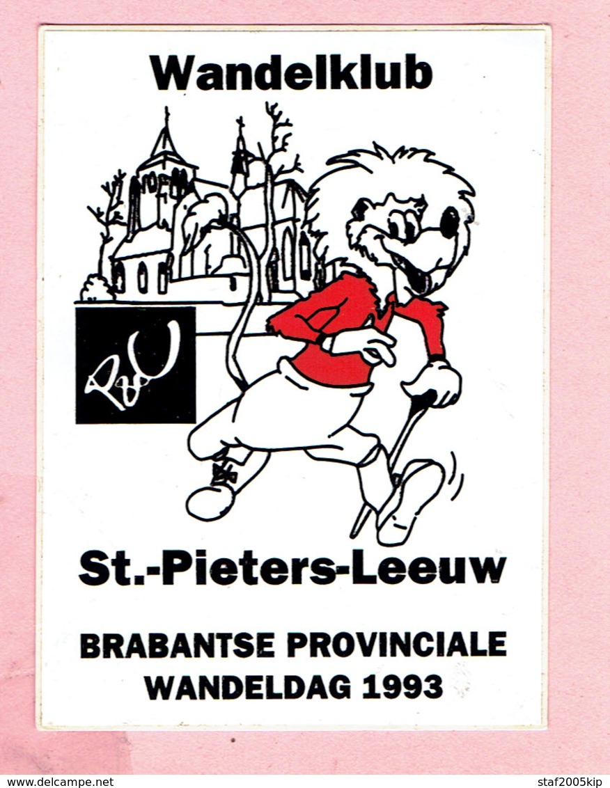 Sticker - Wandelklub - St. Pieters-Leeuw - 1993 - Autocollants