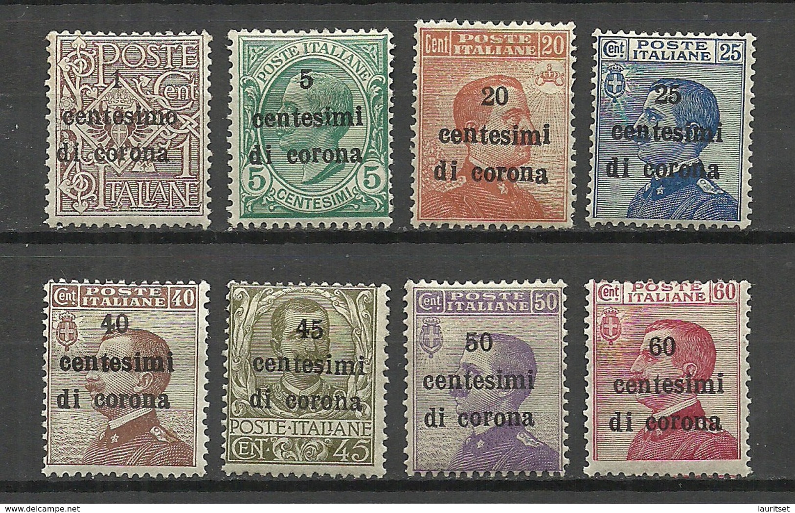 ITALY Dalmatia Trentino 1919 = 8 Values From Set Michel 1 - 11 * - Autres & Non Classés