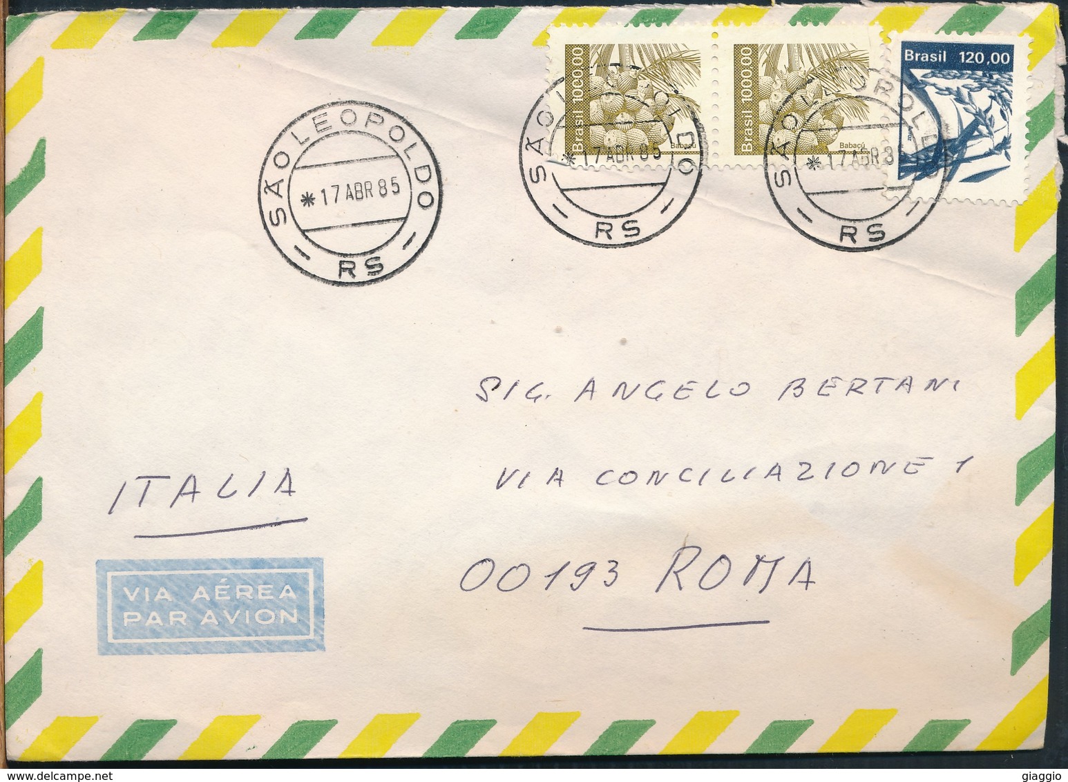 °°° POSTAL HISTORY BRASIL 1985 °°° - Brieven En Documenten