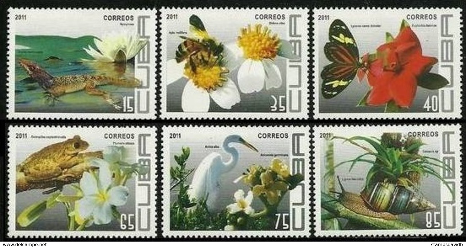 2011	Cuba	5491-96	Fauna And Flora	5,70 € - Autres & Non Classés