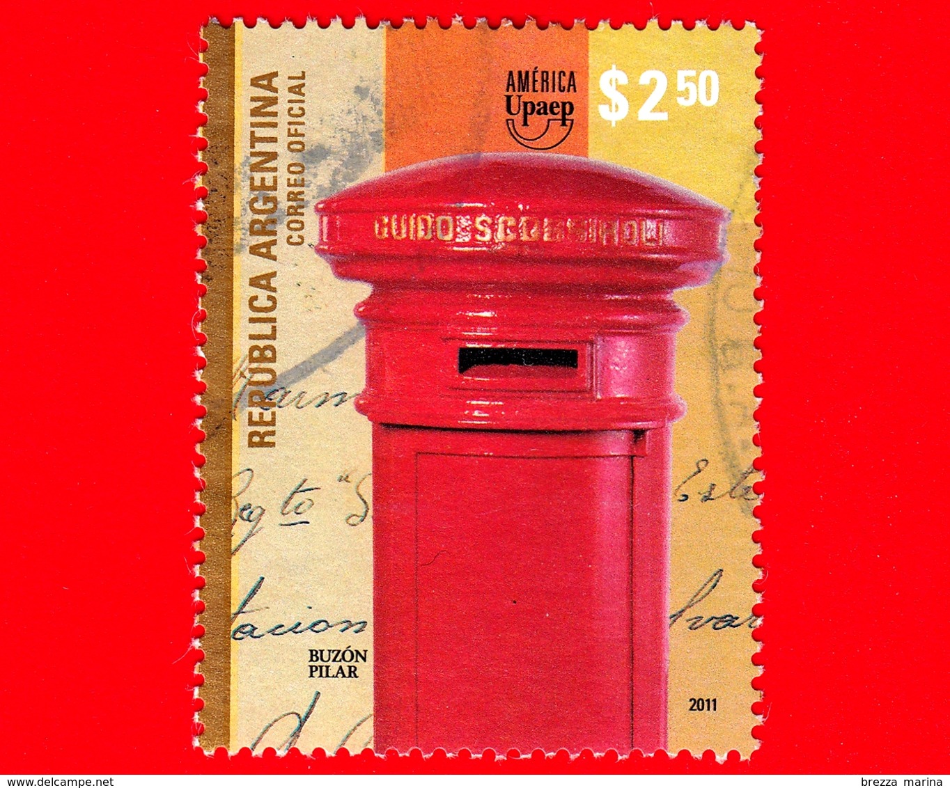 ARGENTINA - Usato - 2011 - Casseta Della Posta - Mail Boxes - Buzon Pilar - 2.50 - Gebraucht