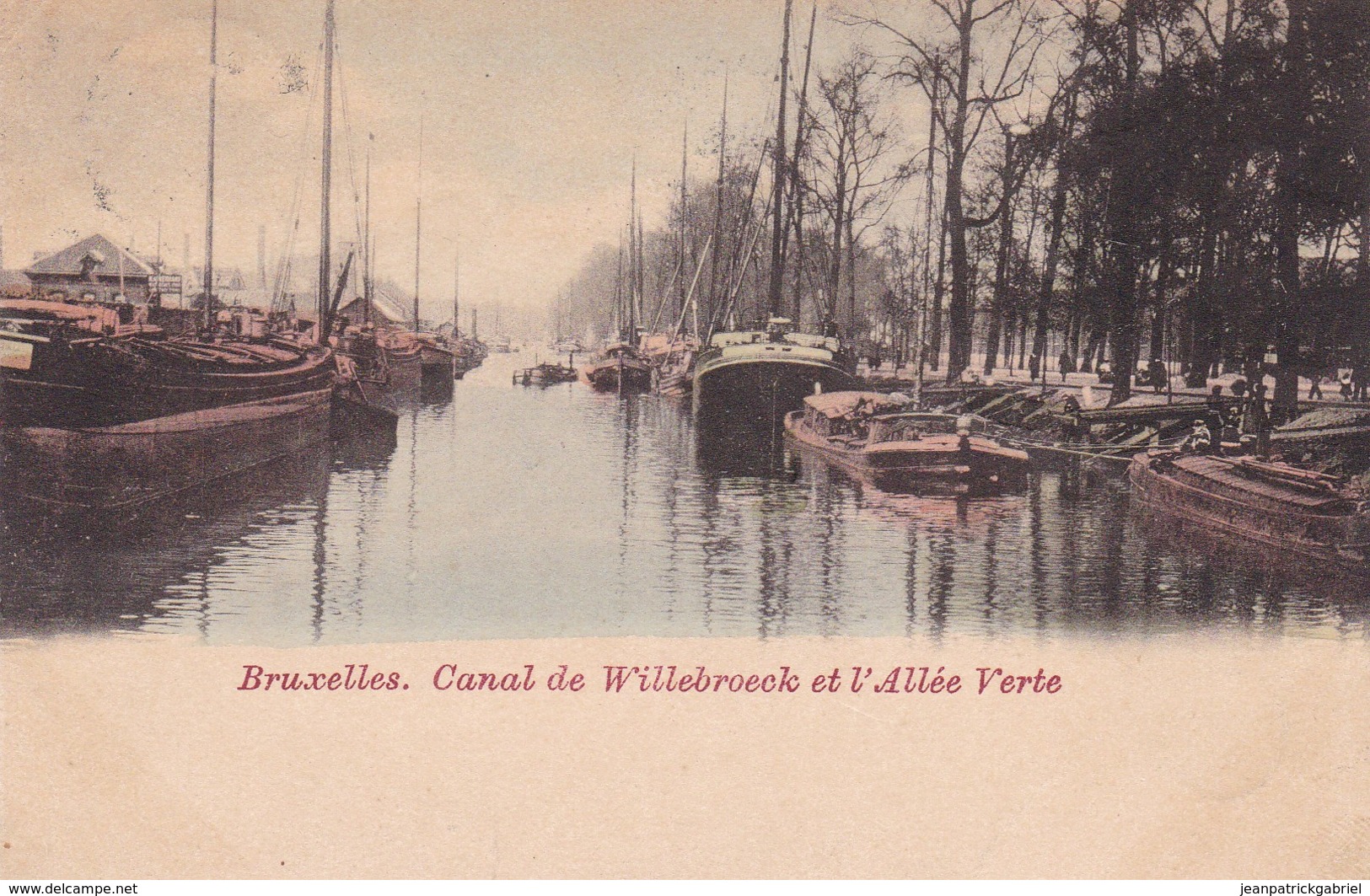 CANAUX Bruxelles Canal De Willebroeck Et L Allee Verte - Andere & Zonder Classificatie