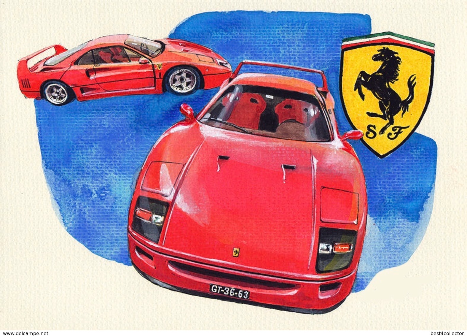 @@@ MAGNET - Ferrari F40 - Reklame