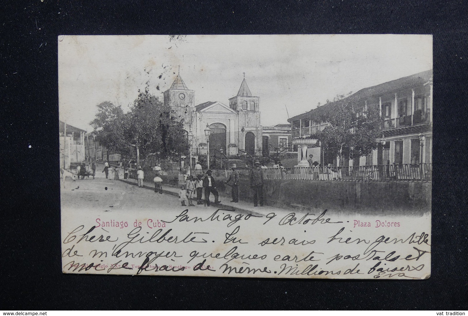 CUBA - Affranchissement Plaisant De Santiago De Cuba Sur Carte Postale Pour La France En 1905 - L 49233 - Covers & Documents