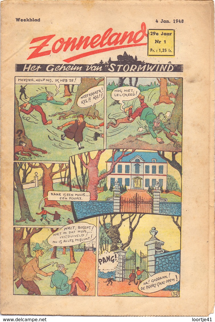 Tijdschrift Weekblad Magazine Voor De Jeugd - Strips - Zonneland - 4 Januari 1948 - Juniors