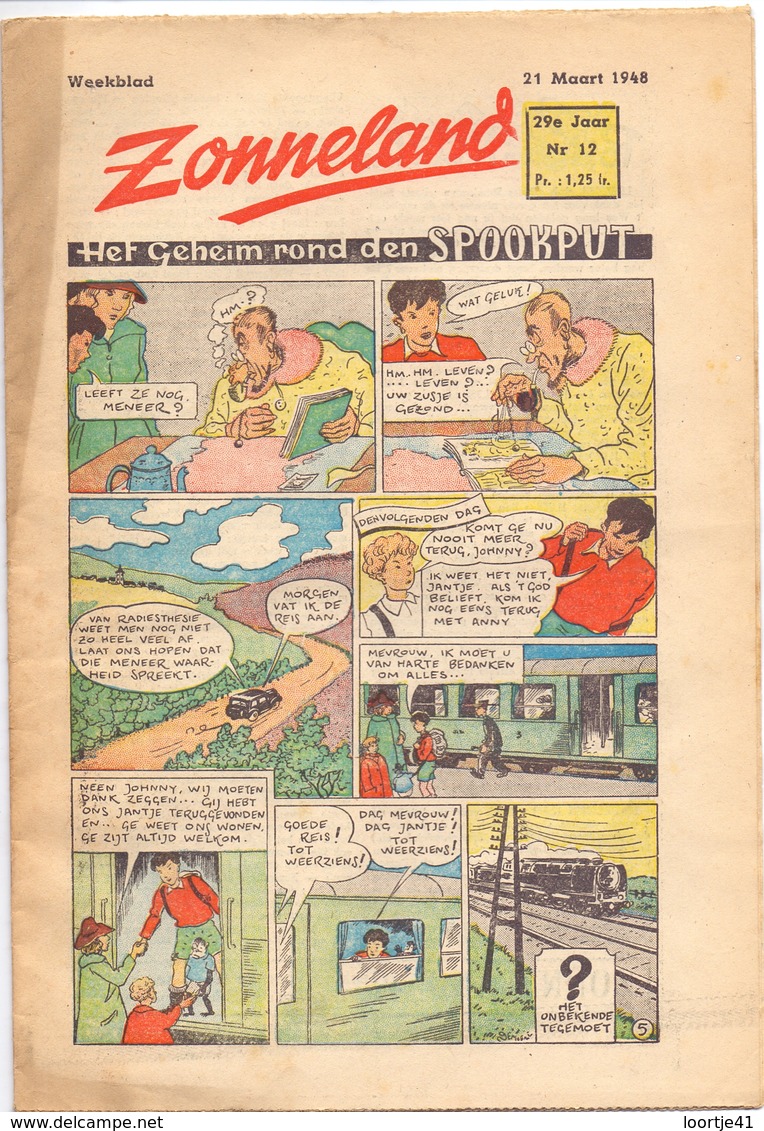 Tijdschrift Weekblad Magazine Voor De Jeugd - Strips - Zonneland - 21 Maart 1948 - Juniors