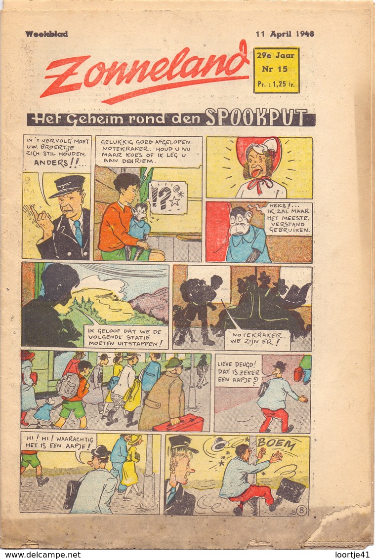 Tijdschrift Weekblad Magazine Voor De Jeugd - Strips - Zonneland - 11 April 1948 - Giovani