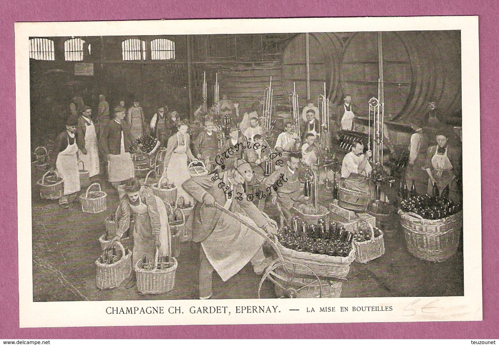 Champagne Gh Cardet Epernay La Mise En Bouteille - éditeur Choque - Epernay