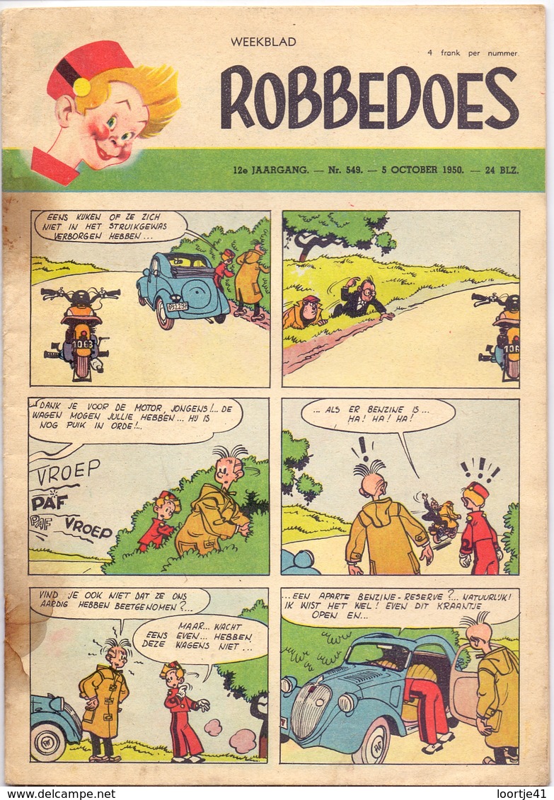 Tijdschrift Weekblad Magazine Voor De Jeugd - Strips - Robbedoes - 5 Oktober 1950 - Kids